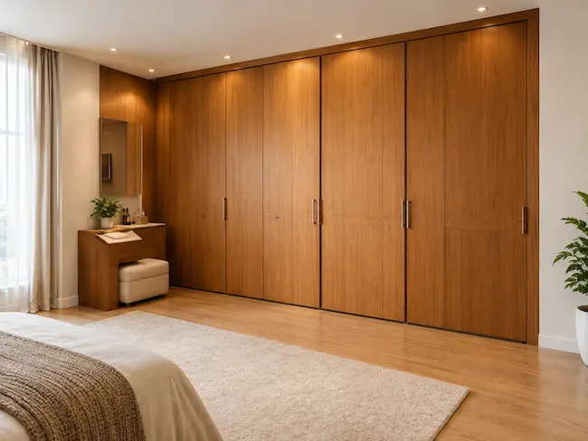 Wooden interior sliding door in Dubai