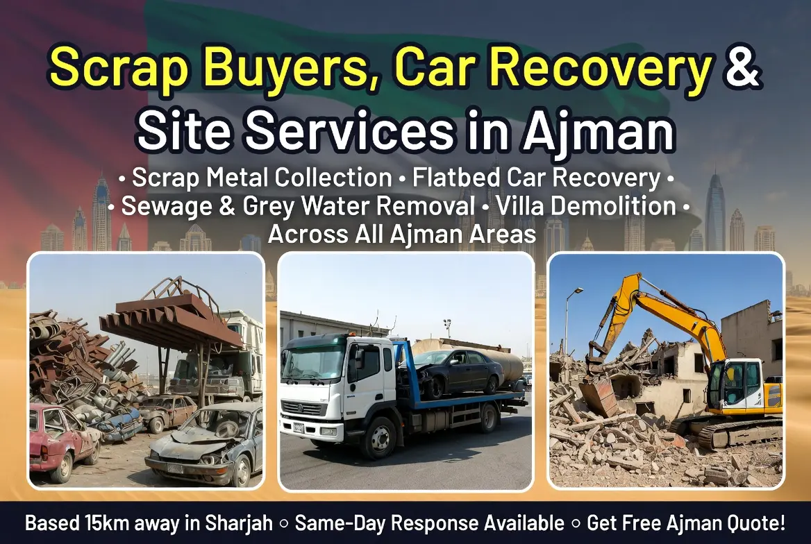 Scrap buyers, water tanker and carpenter services in Ajman — Raseen UAE